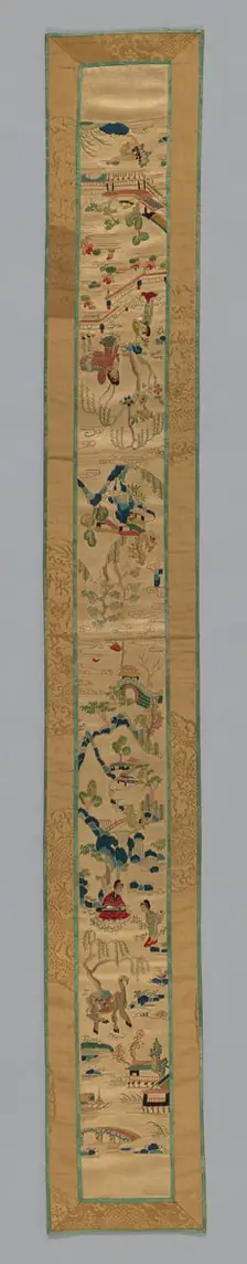 Fragment (Sleeve Band), China, Qing dynasty (1644-1911), 1850/75. Creator: Unknown