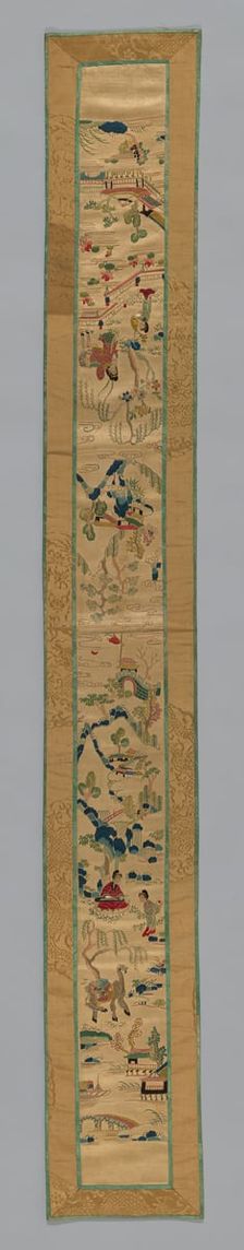 Fragment (Sleeve Band), China, Qing dynasty (1644-1911), 1850/75. Creator: Unknown