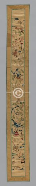 Fragment (Sleeve Band), China, Qing dynasty (1644-1911), 1850/75. Creator: Unknown.