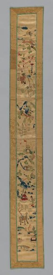 Fragment (Sleeve Band), China, Qing dynasty (1644-1911), 1850/75. Creator: Unknown