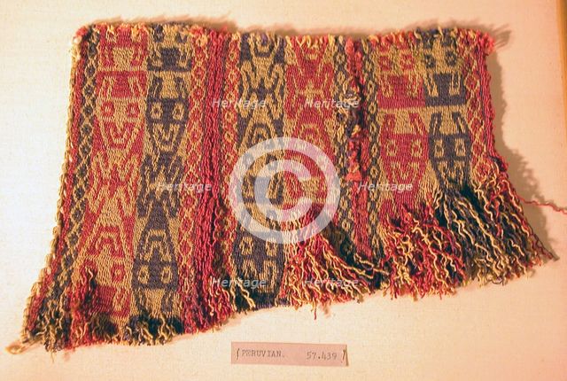 Fragment, Peru, A.D. 1000/1476. Creator: Unknown.