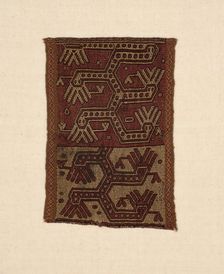 Fragment, Peru, A.D. 1000/1476. Creator: Unknown