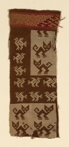 Fragment, Peru, A.D. 1000/1476. Creator: Unknown