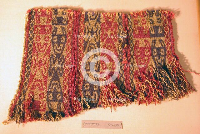 Fragment, Peru, A.D. 1000/1476. Creator: Unknown.