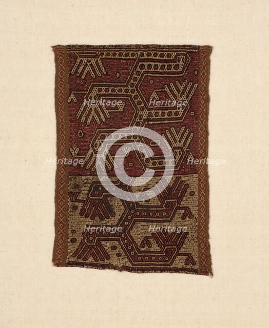 Fragment, Peru, A.D. 1000/1476. Creator: Unknown.