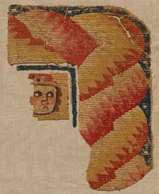 Fragment, Probably an Ornament from a Large Curtain, late 400s. Creator: Unknown