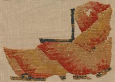 Fragment, Probably an Ornament from a Large Curtain, late 400s. Creator: Unknown