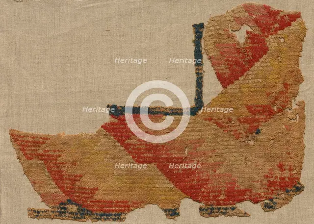Fragment, Probably an Ornament from a Large Curtain, late 400s. Creator: Unknown.