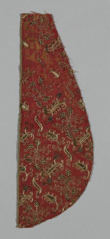 Fragment (probably from a Chasuble), Italy, 17th century. Creator: Unknown