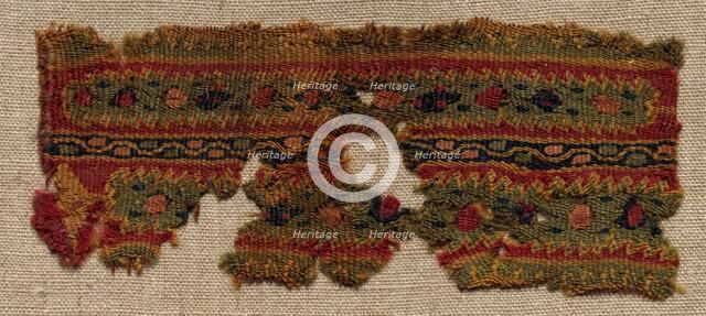 Fragment, Probably Part of an Ornament of a Tunic, 400s - 600s. Creator: Unknown.