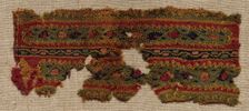 Fragment, Probably Part of an Ornament of a Tunic, 400s - 600s. Creator: Unknown