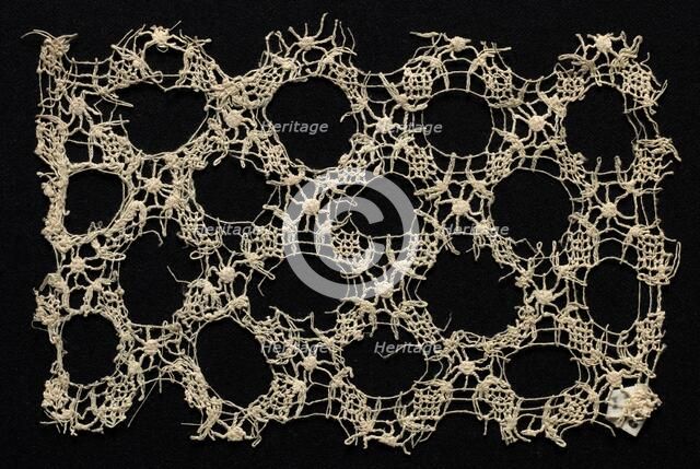 Fragment with Wide Circular Pattern, 16th-17th century. Creator: Unknown.