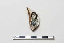 Fragment with a figure, Saljuq period, early 13th century. Creator: Unknown