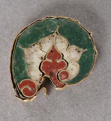 Fragment with a Leaf Motif, Byzantine, 10th century. Creator: Unknown