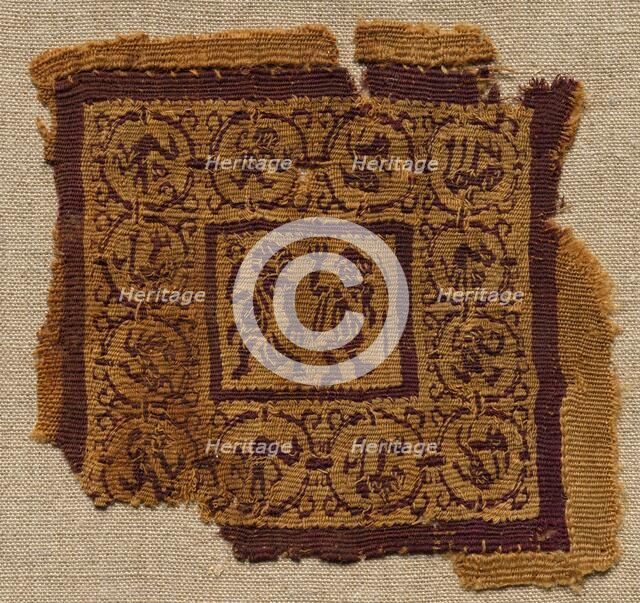 Fragment, with a Segmentum, from a Tunic, early 600s. Creator: Unknown.