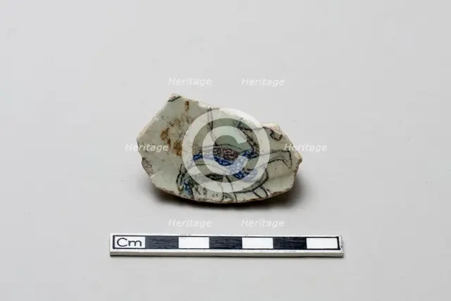 Fragment with a sphinx, Saljuq period, early 13th century. Creator: Unknown.