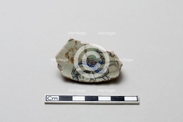 Fragment with a sphinx, Saljuq period, early 13th century. Creator: Unknown.