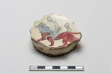 Fragment with a winged quadruped, Saljuq period, early 13th century. Creator: Unknown