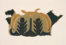 Fragment with Abstracted Leaves, 500s. Creator: Unknown