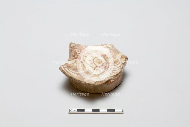 Fragment with design of fantastic animal, early 13th century. Creator: Unknown.