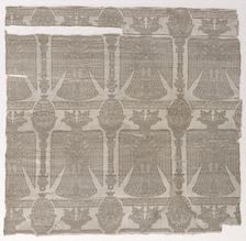 Fragment with Double-Headed "Simurgh"-Eagles, 900s - 1000s. Creator: Unknown