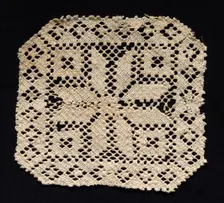 Fragment with Floral Motif, 17th-18th century. Creator: Unknown