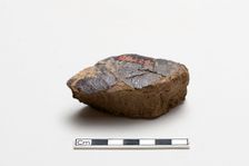 Fragment with lacquer on one surface, Warring States period, 475-221 BCE. Creator: Unknown