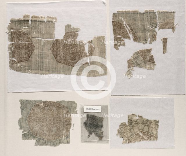 Fragment with Octagons and Four-Pointed Stars, 1521-1955. Creator: Unknown.