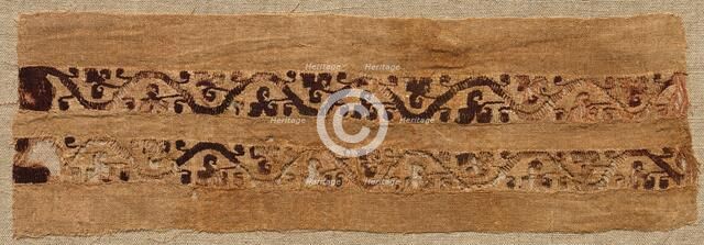 Fragment, with Sleeve Band, from a Tunic, 300s - 500s. Creator: Unknown.