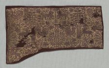 Fragment with Small-Scale Design, c. 1360-1390. Creator: Unknown