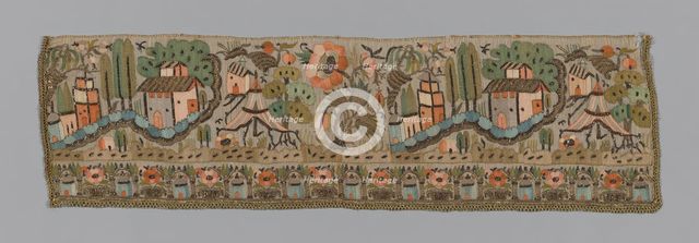 Fragment (Towel/Napkin End), Turkey, 1850/1900. Creator: Unknown.