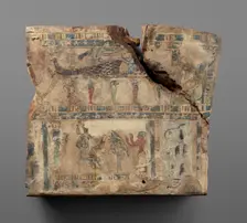 Fragmentary Coffin Lid and Fragments of Wood, uncertain. Creator: Unknown