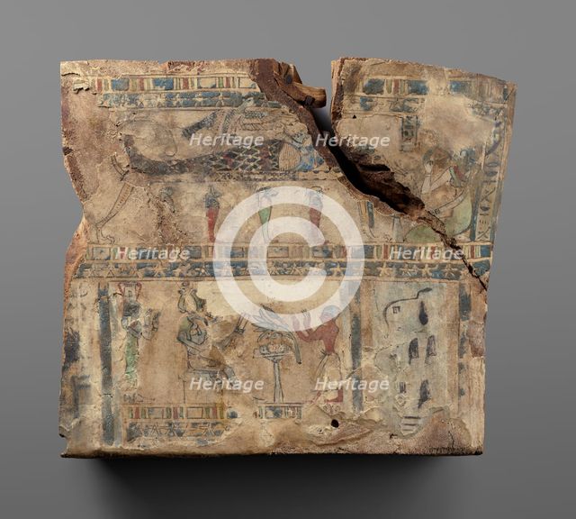 Fragmentary Coffin Lid and Fragments of Wood, uncertain. Creator: Unknown.
