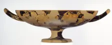 Fragmentary Attic Red-Figure Cup, about 490 BC. Creator: Euphronios