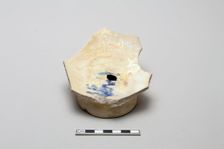 Fragmentary base of a bowl, Saljuq period, early 13th century. Creator: Unknown