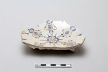 Fragmentary base of a large bowl, Saljuq period, early 13th century. Creator: Unknown