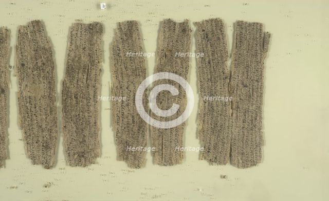 Fragmentary Buddhist text, c5th-3rd century BC. Creator: Unknown.