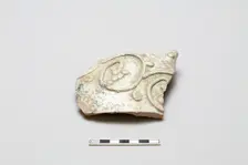 Fragmentary of a vessel with applied vine design, 9th century. Creator: Unknown