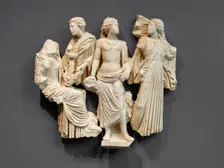 Fragmentary Sarcophagus with the Muses, mid-3rd century A.D. Creator: Unknown