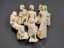 Fragmentary Sarcophagus with the Muses, mid-3rd century A.D. Creator: Unknown