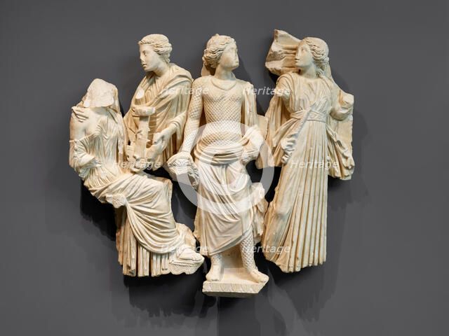 Fragmentary Sarcophagus with the Muses, mid-3rd century A.D. Creator: Unknown.