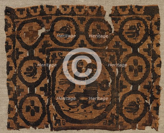 Fragmentary Segmentum from a Tunic, 500s - 600s. Creator: Unknown.