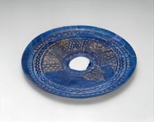 Fragmentary Plate with Engraved Designs, Syria or Iraq, 9th century. Creator: Unknown