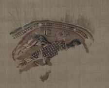 Fragmentary roundel with eagle in gold ground, 1000s. Creator: Unknown