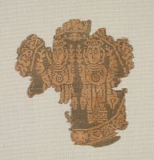 Fragmentary Roundel, Segmentum from a Tunic, late 8th-early 9th century. Creator: Unknown