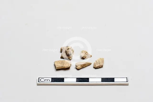 Fragments of Oracle Bones, Inscribed, Shang dynasty, ca. 1600 - ca. 1050 BCE. Creator: Unknown.