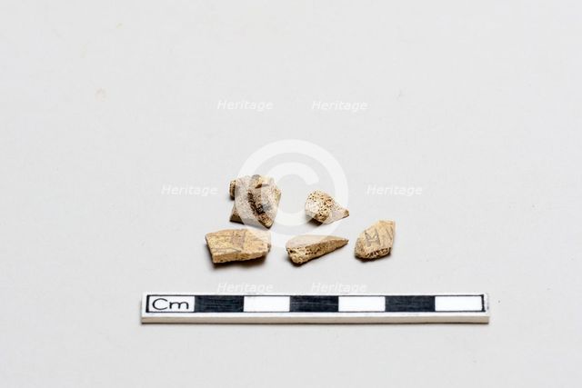 Fragments of Oracle Bones, Inscribed, Shang dynasty, ca. 1600 - ca. 1050 BCE. Creator: Unknown.