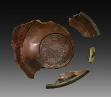 Fragments of a Lacquer Tray, 9 AD. Creator: Unknown