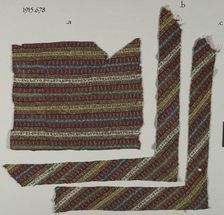 Fragments of a Shawl, 19th century. Creator: Unknown
