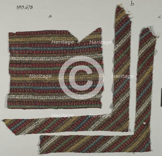 Fragments of a Shawl, 19th century. Creator: Unknown.